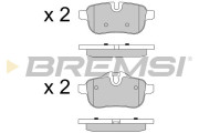BP3581 Sada brzdových platničiek kotúčovej brzdy BREMSI