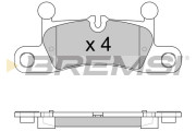 BP3585 Sada brzdových platničiek kotúčovej brzdy BREMSI