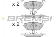BP3587 Sada brzdových platničiek kotúčovej brzdy BREMSI