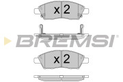 BP3589 Sada brzdových platničiek kotúčovej brzdy BREMSI
