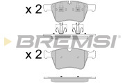 BP3590 Sada brzdových platničiek kotúčovej brzdy BREMSI