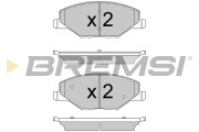 BP3591 Sada brzdových platničiek kotúčovej brzdy BREMSI