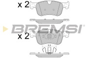 BP3597 Sada brzdových platničiek kotúčovej brzdy BREMSI
