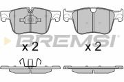 BP3598 Sada brzdových platničiek kotúčovej brzdy BREMSI