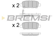 BP3608 Sada brzdových platničiek kotúčovej brzdy BREMSI