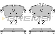 BP3639 Sada brzdových platničiek kotúčovej brzdy BREMSI