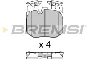 BP3692 Sada brzdových platničiek kotúčovej brzdy BREMSI