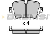 BP3701 Sada brzdových platničiek kotúčovej brzdy BREMSI
