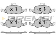 BP3732 Sada brzdových platničiek kotúčovej brzdy BREMSI