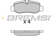 BP3734 Sada brzdových platničiek kotúčovej brzdy BREMSI