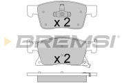 BP3738 Sada brzdových platničiek kotúčovej brzdy BREMSI