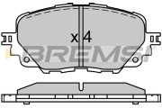 BP3750 Sada brzdových platničiek kotúčovej brzdy BREMSI
