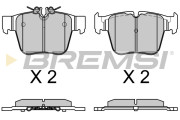BP3757 Sada brzdových platničiek kotúčovej brzdy BREMSI