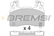 BP3760 Sada brzdových platničiek kotúčovej brzdy BREMSI