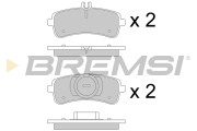 BP3774 Sada brzdových platničiek kotúčovej brzdy BREMSI
