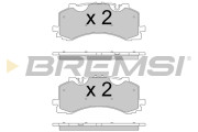 BP3776 Sada brzdových platničiek kotúčovej brzdy BREMSI