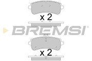 BP3780 Sada brzdových platničiek kotúčovej brzdy BREMSI