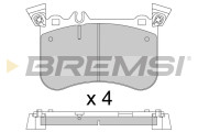 BP3802 Sada brzdových platničiek kotúčovej brzdy BREMSI