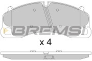 BP3810 Sada brzdových platničiek kotúčovej brzdy BREMSI
