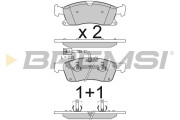 BP3814 Sada brzdových platničiek kotúčovej brzdy BREMSI