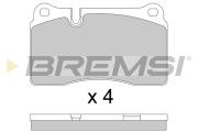 BP3815 Sada brzdových platničiek kotúčovej brzdy BREMSI