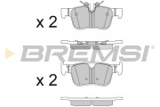 BP3819 Sada brzdových platničiek kotúčovej brzdy BREMSI