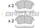 BP3825 Sada brzdových platničiek kotúčovej brzdy BREMSI