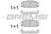 BP3829 Sada brzdových platničiek kotúčovej brzdy BREMSI