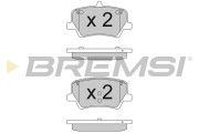 BP3839 Sada brzdových platničiek kotúčovej brzdy BREMSI