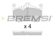 BP3857 Sada brzdových platničiek kotúčovej brzdy BREMSI