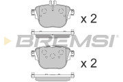 BP3859 Sada brzdových platničiek kotúčovej brzdy BREMSI