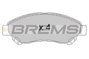 BP3880 Sada brzdových platničiek kotúčovej brzdy BREMSI