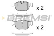 BP3936 Sada brzdových platničiek kotúčovej brzdy BREMSI