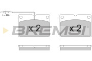 BP3883 Sada brzdových platničiek kotúčovej brzdy BREMSI