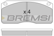 BP3884 Sada brzdových platničiek kotúčovej brzdy BREMSI