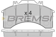 BP3889 Sada brzdových platničiek kotúčovej brzdy BREMSI