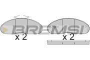 BP7261 Sada brzdových platničiek kotúčovej brzdy BREMSI