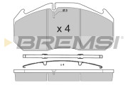 BP7264 Sada brzdových platničiek kotúčovej brzdy BREMSI