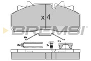 BP3923 Sada brzdových platničiek kotúčovej brzdy BREMSI