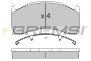 BP3925 Sada brzdových platničiek kotúčovej brzdy BREMSI