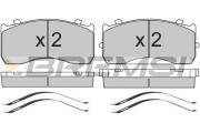 BP7321 Sada brzdových platničiek kotúčovej brzdy BREMSI
