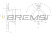 CD5165V Brzdový kotúč BREMSI