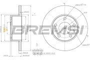 CD5196S Brzdový kotúč BREMSI