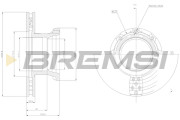 CD5216V Brzdový kotúč BREMSI