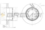 CD5312V Brzdový kotúč BREMSI