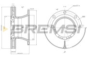 CD5325V Brzdový kotúč BREMSI