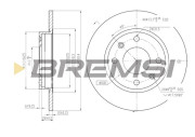 CD6059S Brzdový kotúč BREMSI