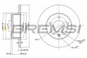 CD6131S Brzdový kotúč BREMSI