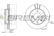 CD6145V Brzdový kotúč BREMSI