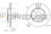 CD6151V Brzdový kotúč BREMSI